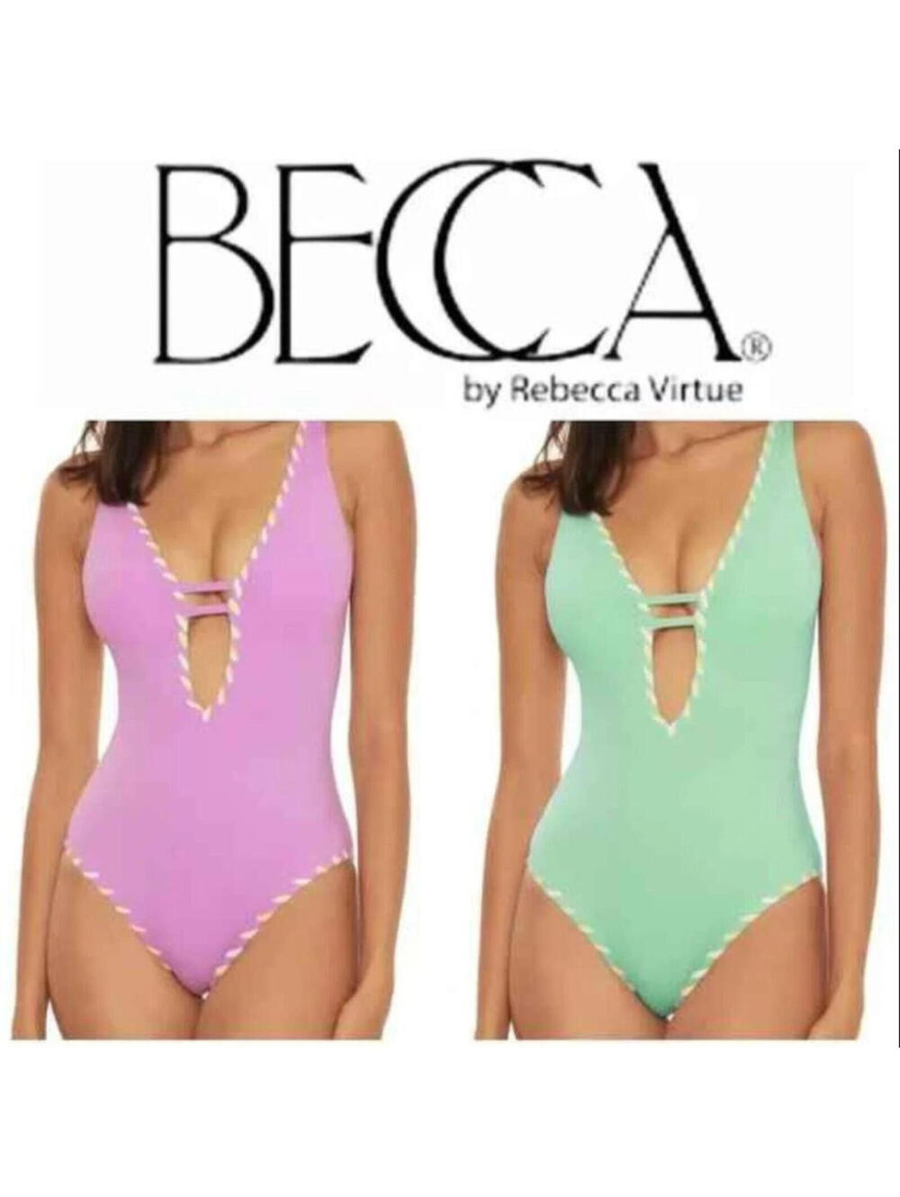BECCA Swim Camille Reversible Swimsuit, SZ S, $138, NWT, #3254 - Picture 2 of 7